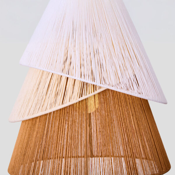 SORREL ΦΩΤΙΣΤΙΚΟ ΟΡΟΦΗΣ 36x34cm ΣΧΟΙΝΙ ΛΕΥΚΟ ΜΠΕΖ ΚΑΦΕ ΧΑΡΤΙ 034719 - Image 4