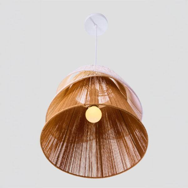 SORREL ΦΩΤΙΣΤΙΚΟ ΟΡΟΦΗΣ 36x34cm ΣΧΟΙΝΙ ΛΕΥΚΟ ΜΠΕΖ ΚΑΦΕ ΧΑΡΤΙ 034719 - Image 5