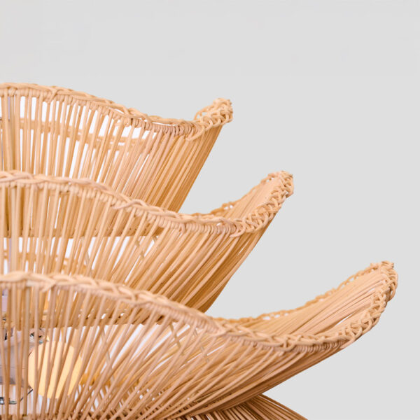 AURORA ΦΩΤΙΣΤΙΚΟ ΟΡΟΦΗΣ 61x47cm RATTAN ΛΕΥΚΟ 034720 - Image 3