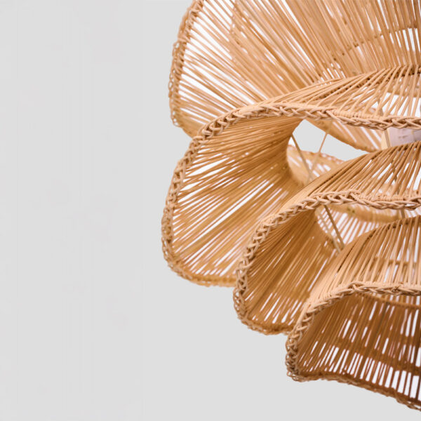 AURORA ΦΩΤΙΣΤΙΚΟ ΟΡΟΦΗΣ 61x47cm RATTAN ΛΕΥΚΟ 034720 - Image 4