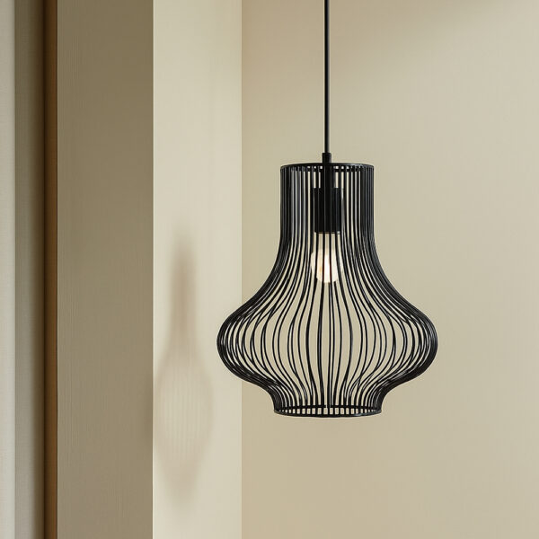 NOOR ΦΩΤΙΣΤΙΚΟ ΟΡΟΦΗΣ 25x30.5cm ΣΙΔΕΡΟ ΜΑΥΡΟ 034721 - Image 2