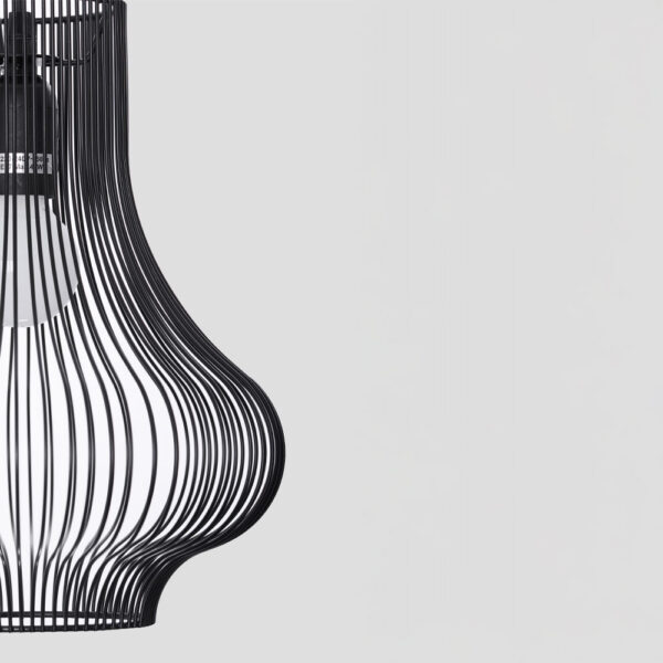 NOOR ΦΩΤΙΣΤΙΚΟ ΟΡΟΦΗΣ 25x30.5cm ΣΙΔΕΡΟ ΜΑΥΡΟ 034721 - Image 4