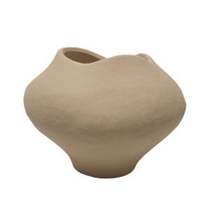 VERAE ΒΑΖΟ 26x26x20cm ΚΕΡΑΜΙΚΟ ΜΠΕΖ 034788