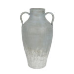 AMFORE ΒΑΖΟ 25x23x50cm ΜΕΤΑΛΛΟ ΓΚΡΙ ΜΠΛΕ 034802