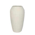 ASH ΒΑΖΟ 23.5x23.5x42cm ΚΕΡΑΜΙΚΟ ΑΣΠΡΟ 034832