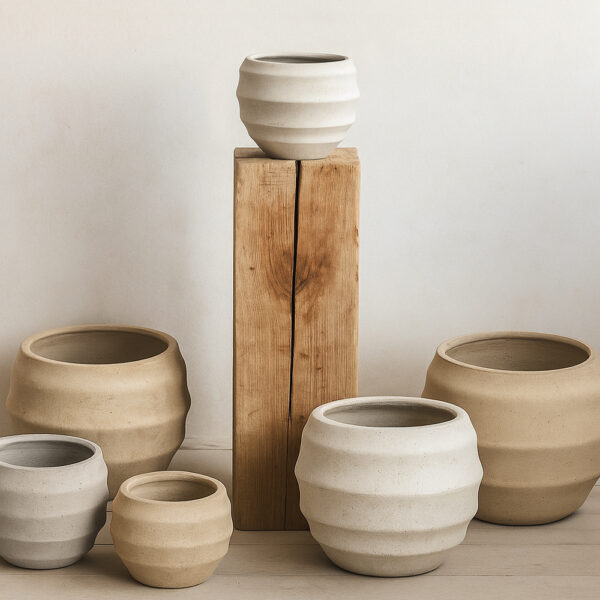 FLORRA ΚΑΣΠΩ SET 3ΤΜΧ 54.3x54.3x47.5cm MgO ΛΕΥΚΟ 034848 - Image 2