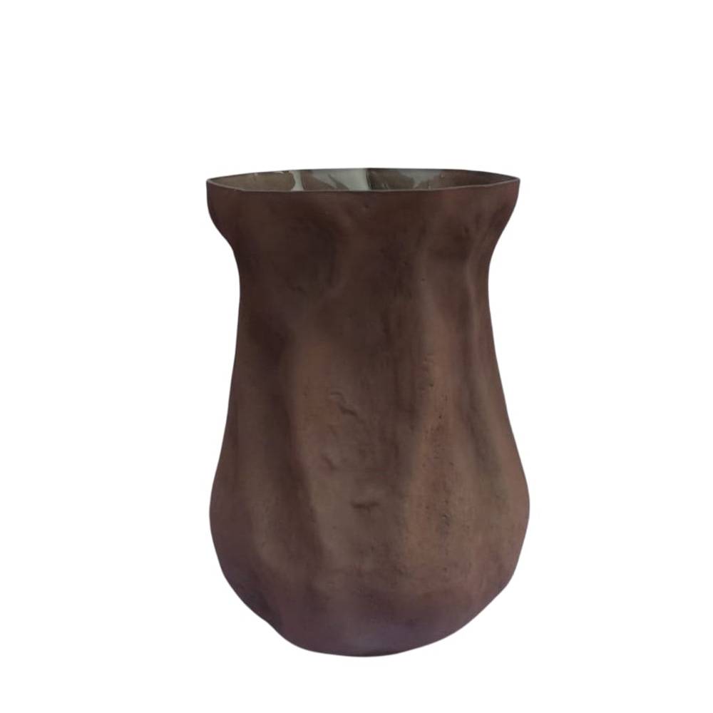 035142-U6Rra-first-_1 MIST ΒΑΖΟ 27x24x38cm ΓΥΑΛΙ ΚΑΦΕ 035142 - Image 1