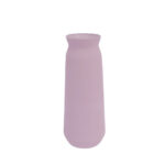MARONA ΒΑΖΟ 10x10x26cm ΓΥΑΛΙ DUSTY ΜΩΒ 035163