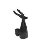 SIVOR ΧΡΙΣΤΟΥΓΕΝΝΙΑΤΙΚΟ ΔΙΑΚΟΣΜΗΤΙΚΟ ΚΗΡΟΠΗΓΙΟ 9x9x19cm ΑΛΟΥΜΙΝΙΟ ΚΑΦΕ ΣΚΟΥΡΟ 035227