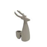 SIVOR ΧΡΙΣΤΟΥΓΕΝΝΙΑΤΙΚΟ ΔΙΑΚΟΣΜΗΤΙΚΟ ΚΗΡΟΠΗΓΙΟ 9x9x19cm ΑΛΟΥΜΙΝΙΟ ΛΕΥΚΟ TEXTURED 035229