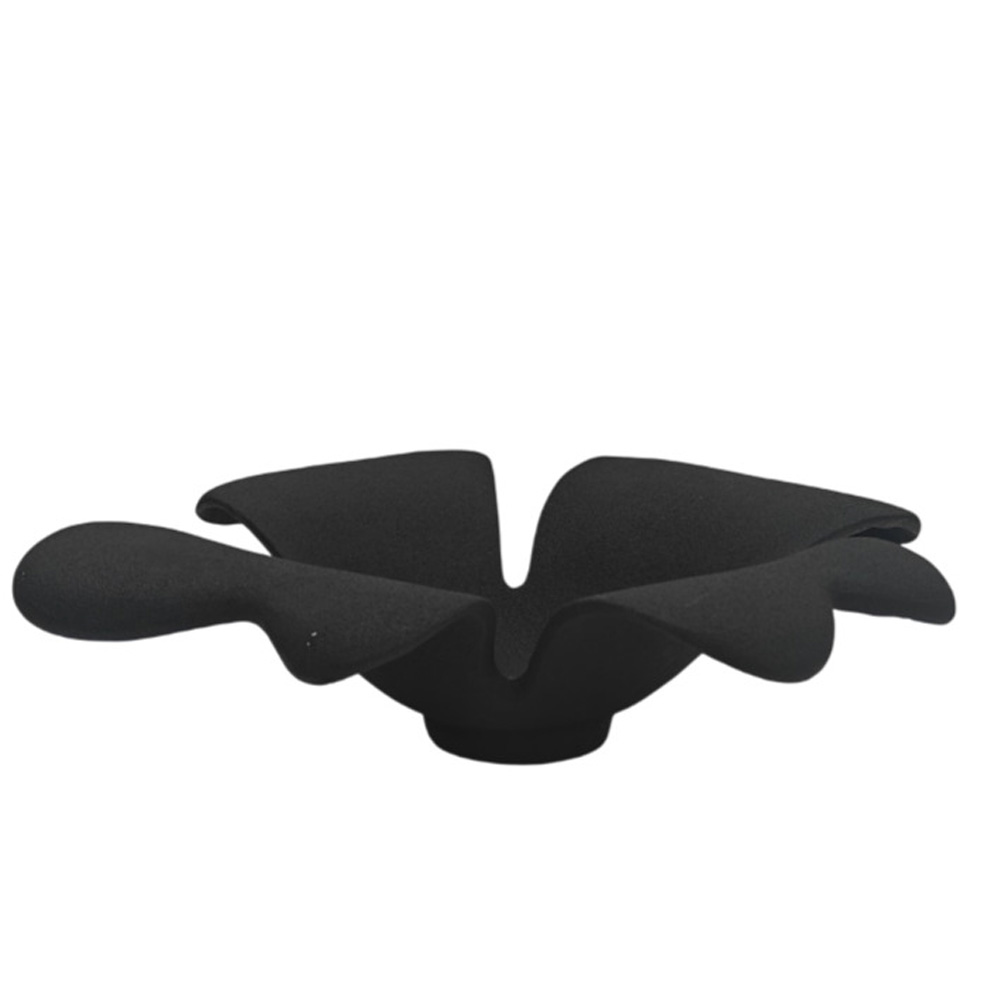 035231-P58tm-first-_1 FLORA ΠΙΑΤΕΛΑ 38x36x11cm ΑΛΟΥΜΙΝΙΟ ΜΑΥΡΟ 035231 - Image 1