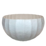 IVELLA ΒΑΖΟ 39x39x22cm ΑΛΟΥΜΙΝΙΟ OFF WHITE 035236