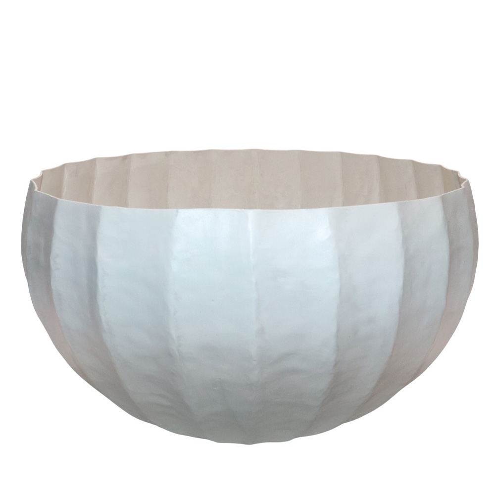 035236-o7YTb-first-_1 IVELLA ΒΑΖΟ 39x39x22cm ΑΛΟΥΜΙΝΙΟ OFF WHITE 035236 - Image 1
