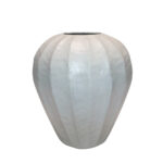 IVELLA ΒΑΖΟ 30x30x33cm ΑΛΟΥΜΙΝΙΟ OFF WHITE 035238