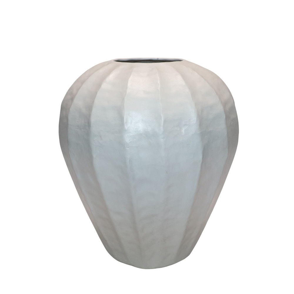 035238-kllu3-first-_1 IVELLA ΒΑΖΟ 30x30x33cm ΑΛΟΥΜΙΝΙΟ OFF WHITE 035238 - Image 1