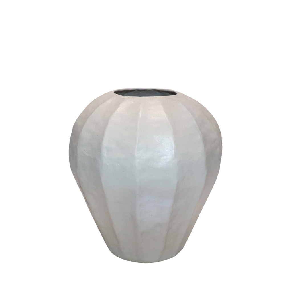 035239-jmEmr-first-_1 IVELLA ΒΑΖΟ 25x25x26.5cm ΑΛΟΥΜΙΝΙΟ OFF WHITE 035239 - Image 1