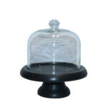 BELLORA ΚΟΥΠ 20x20x27.5cm ΓΥΑΛΙ ΚΑΦΕ ΞΥΛΟ 035242