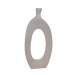 ELLA ΒΑΖΟ 18x6x42cm ΑΛΟΥΜΙΝΙΟ IVORY 035244