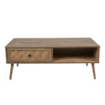 AMMOS COFFEE TABLE 1ΣΥΡΤΑΡΙ ΦΥΣΙΚΟ ΜΕ RATTAN 110x59x41.4cm 04-0489 - Image 2