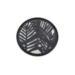 JUNGLE SIDE TABLE SET 2ΤΕΜ ΜΑΥΡΟ ΜΕ PATTERN ΜΑΥΡΟ 40x40x50cm 04-0664 - Image 2