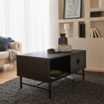 KIMONO COFFEE TABLE 1ΣΥΡΤΑΡΙ ΜΑΥΡΟ 100x59x50.2cm 04-0821 - Image 2