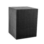 SQUARE SIDE TABLE ΜΑΥΡΟ 36x36x46cm 04-1097