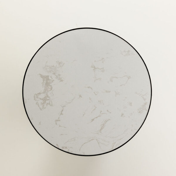 LAMP SIDE TABLE ΛΕΥΚΟ ΜΑΥΡΟ 41x41x63.5cm 04-1138 - Image 2