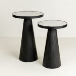 LAMP SIDE TABLE ΛΕΥΚΟ ΜΑΥΡΟ 41x41x63.5cm 04-1138 - Image 5