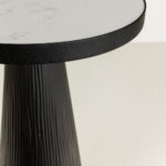 LAMP SIDE TABLE ΛΕΥΚΟ ΜΑΥΡΟ 36x36x55cm 04-1139 - Image 3