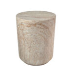 LITHOS ROUND SIDE TABLE BEIGE 35x35x46.5cm 04-1224 - Image 2