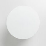 LITHOS ROUND SIDE TABLE ΛΕΥΚΟ 35.5x35.5x45cm 04-1233 - Image 2