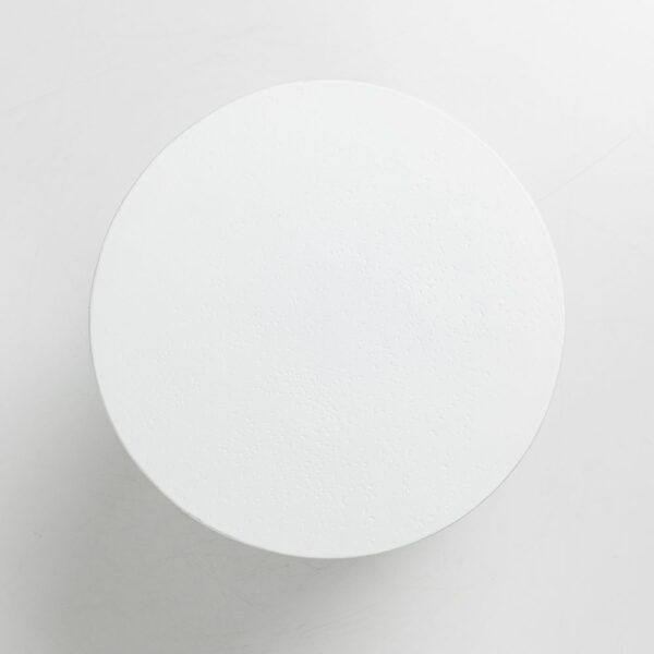 LITHOS ROUND SIDE TABLE ΛΕΥΚΟ 35.5x35.5x45cm 04-1233 - Image 2