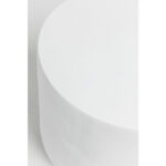 LITHOS ROUND SIDE TABLE ΛΕΥΚΟ 35.5x35.5x45cm 04-1233 - Image 3