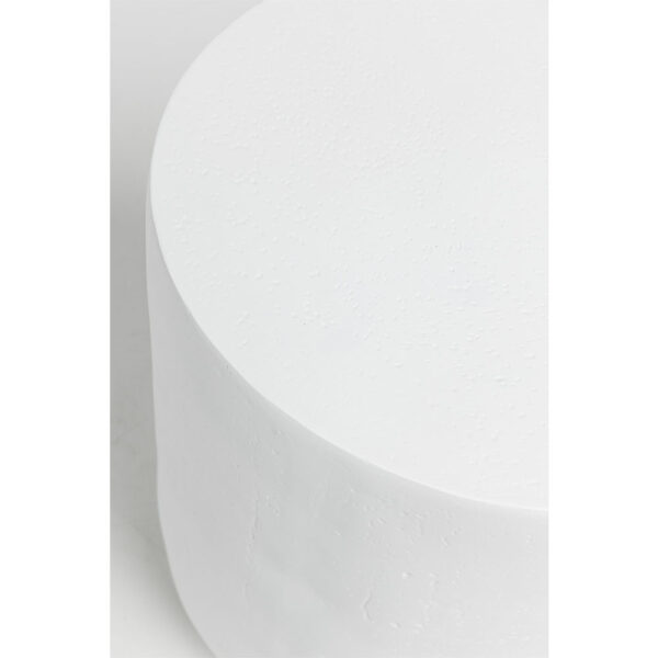 LITHOS ROUND SIDE TABLE ΛΕΥΚΟ 35.5x35.5x45cm 04-1233 - Image 3