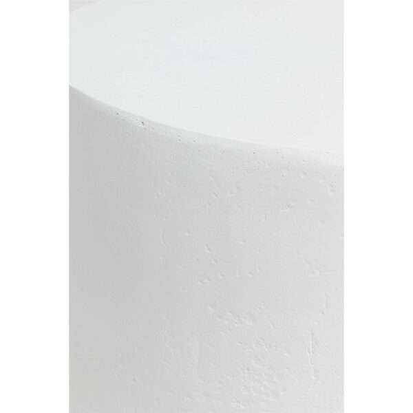 LITHOS ROUND SIDE TABLE ΛΕΥΚΟ 35.5x35.5x45cm 04-1233 - Image 5