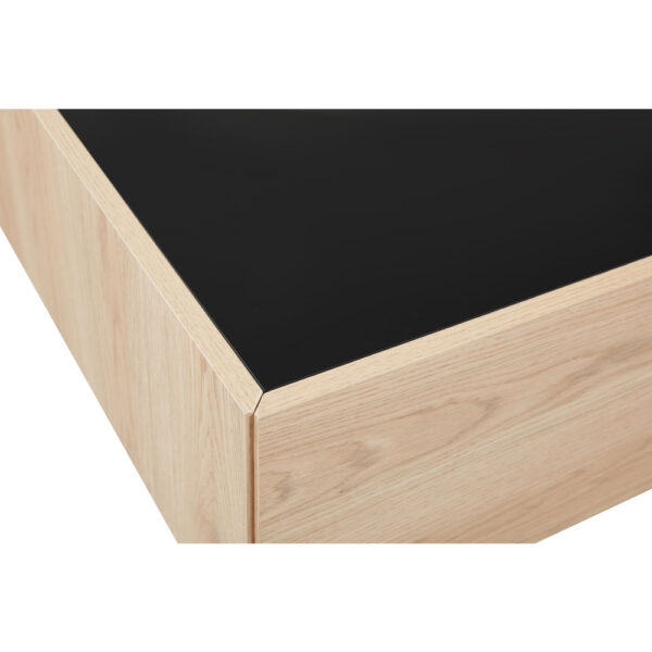 CUBIUS COFFEE TABLE ΦΥΣΙΚΟ ΦΙΜΕ ΜΑΥΡΟ 118x59x33cm 04-1236 - Image 5