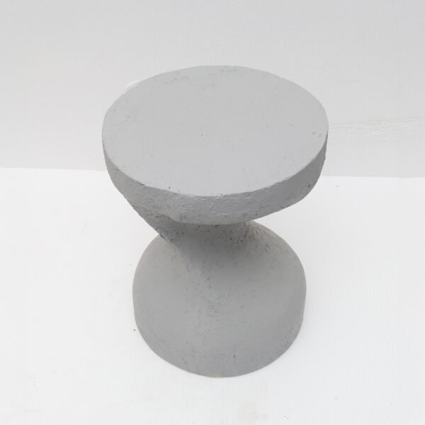 INDUSTRIAL SIDE TABLE ΛΕΥΚΟ 39.5x39.5x52.5cm 04-1276 - Image 2