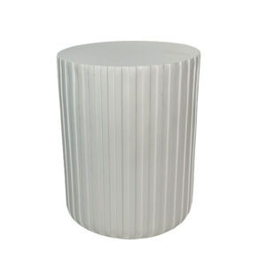 RAIL WHITE SIDE TABLE ΛΕΥΚΟ 40x40x47cm 04-1303