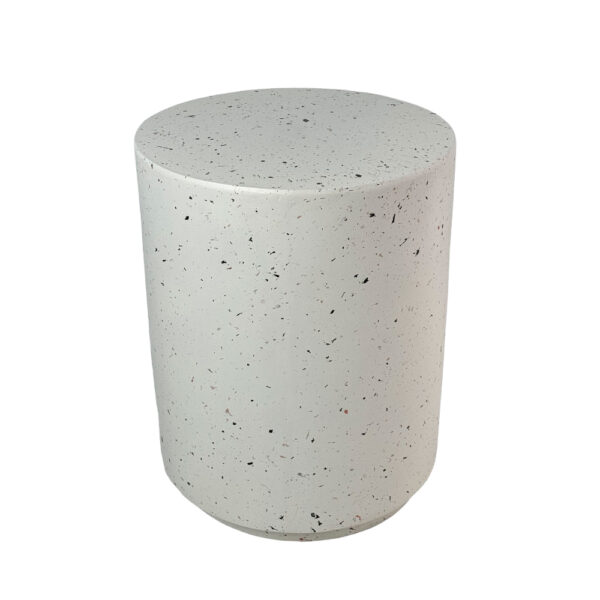 WHEEL ROUND SIDE TABLE TERRAZZO 36.5x36.5x46cm 04-1306 - Image 2