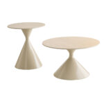 KNOT COFFEE TABLE SET 2ΤΕΜ CREAM CREAM 70x70x40cm 04-1328