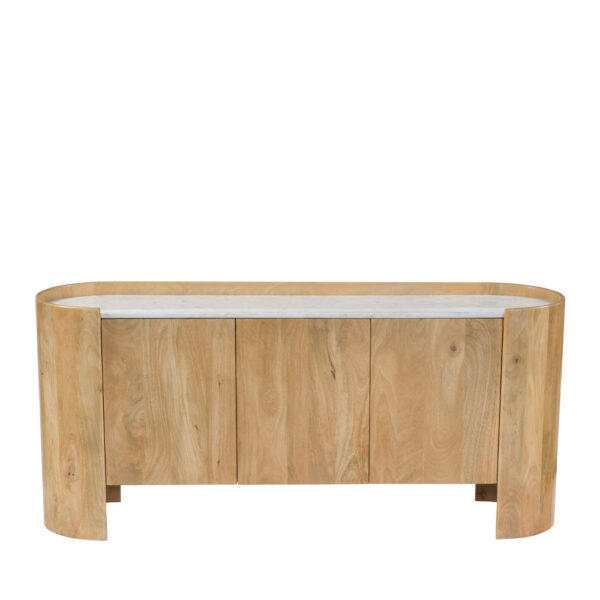 DON ΜΠΟΥΦΕΣ 3ΠΟΡΤΕΣ ΦΥΣΙΚΟ ΛΕΥΚΟ 165x45x75cm 05-0821 - Image 3