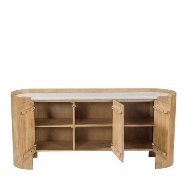 DON ΜΠΟΥΦΕΣ 3ΠΟΡΤΕΣ ΦΥΣΙΚΟ ΛΕΥΚΟ 165x45x75cm 05-0821 - Image 4