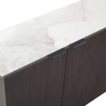 NOTTE ΜΠΟΥΦΕΣ ΜΑΥΡΟ ΛΕΥΚΟ ΠΕΤΡΑ 180x40.5x84cm 05-0827 - Image 3