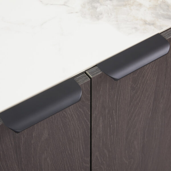 NOTTE ΜΠΟΥΦΕΣ ΜΑΥΡΟ ΛΕΥΚΟ ΠΕΤΡΑ 180x40.5x84cm 05-0827 - Image 4