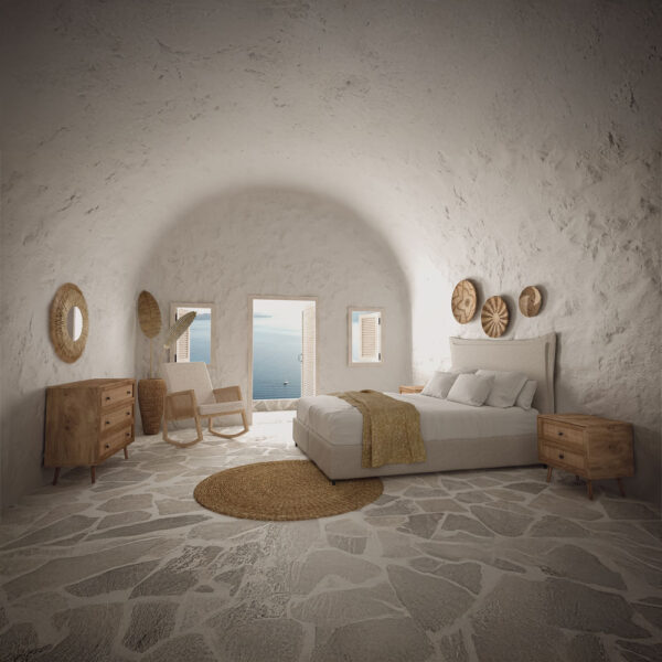 AMMOS ΚΟΜΟΔΙΝΟ 2ΣΥΡΤΑΡΙΑ ΦΥΣΙΚΟ ΜΕ RATTAN 50x39x54.8cm 09-1233 - Image 2