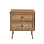 AMMOS ΚΟΜΟΔΙΝΟ 2ΣΥΡΤΑΡΙΑ ΦΥΣΙΚΟ ΜΕ RATTAN 50x39x54.8cm 09-1233 - Image 4