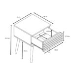 KIROS ΚΟΜΟΔΙΝΟ 1ΣΥΡΤΑΡΙ ΦΥΣΙΚΟ 40x39x50.5cm 09-1680 - Image 5