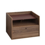 MARSALA ΚΟΜΟΔΙΝΟ 1ΠΟΡΤΑ 1ΡΑΦΙ ΚΑΡΥΔΙ 64x45x45cm 09-1693