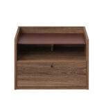 MARSALA ΚΟΜΟΔΙΝΟ 1ΠΟΡΤΑ 1ΡΑΦΙ ΚΑΡΥΔΙ 64x45x45cm 09-1693 - Image 3