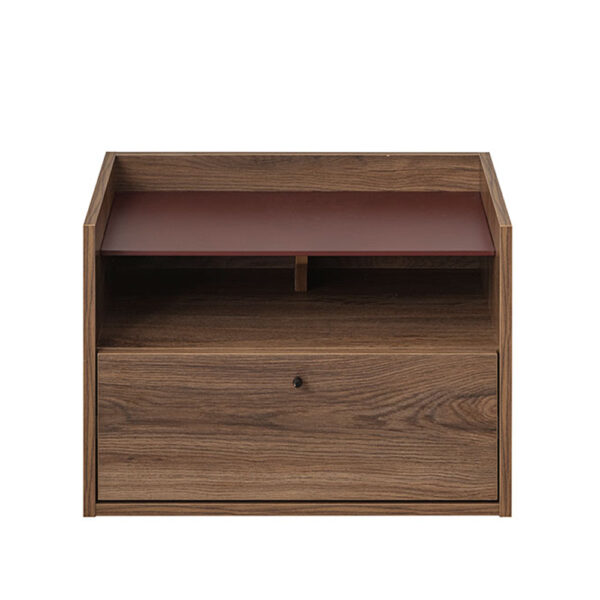 MARSALA ΚΟΜΟΔΙΝΟ 1ΠΟΡΤΑ 1ΡΑΦΙ ΚΑΡΥΔΙ 64x45x45cm 09-1693 - Image 3